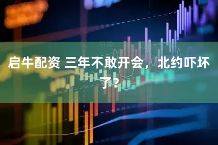 启牛配资 三年不敢开会，北约吓坏了？
